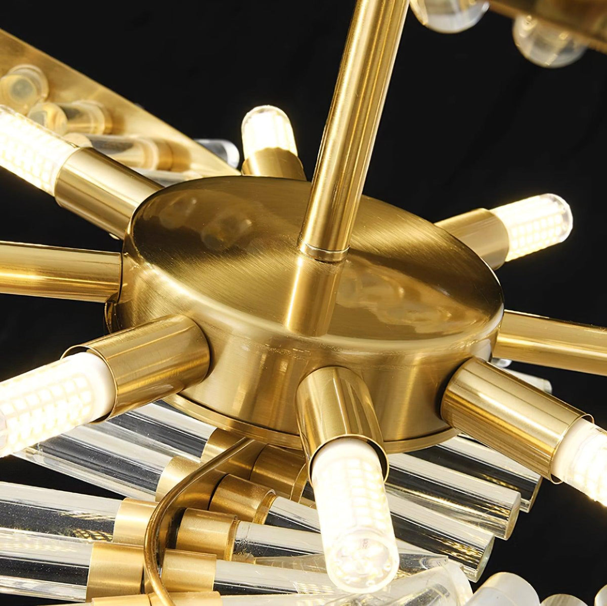 Waltz Art Chandelier – Sculptural Gold Pendant Light for Modern Interiors