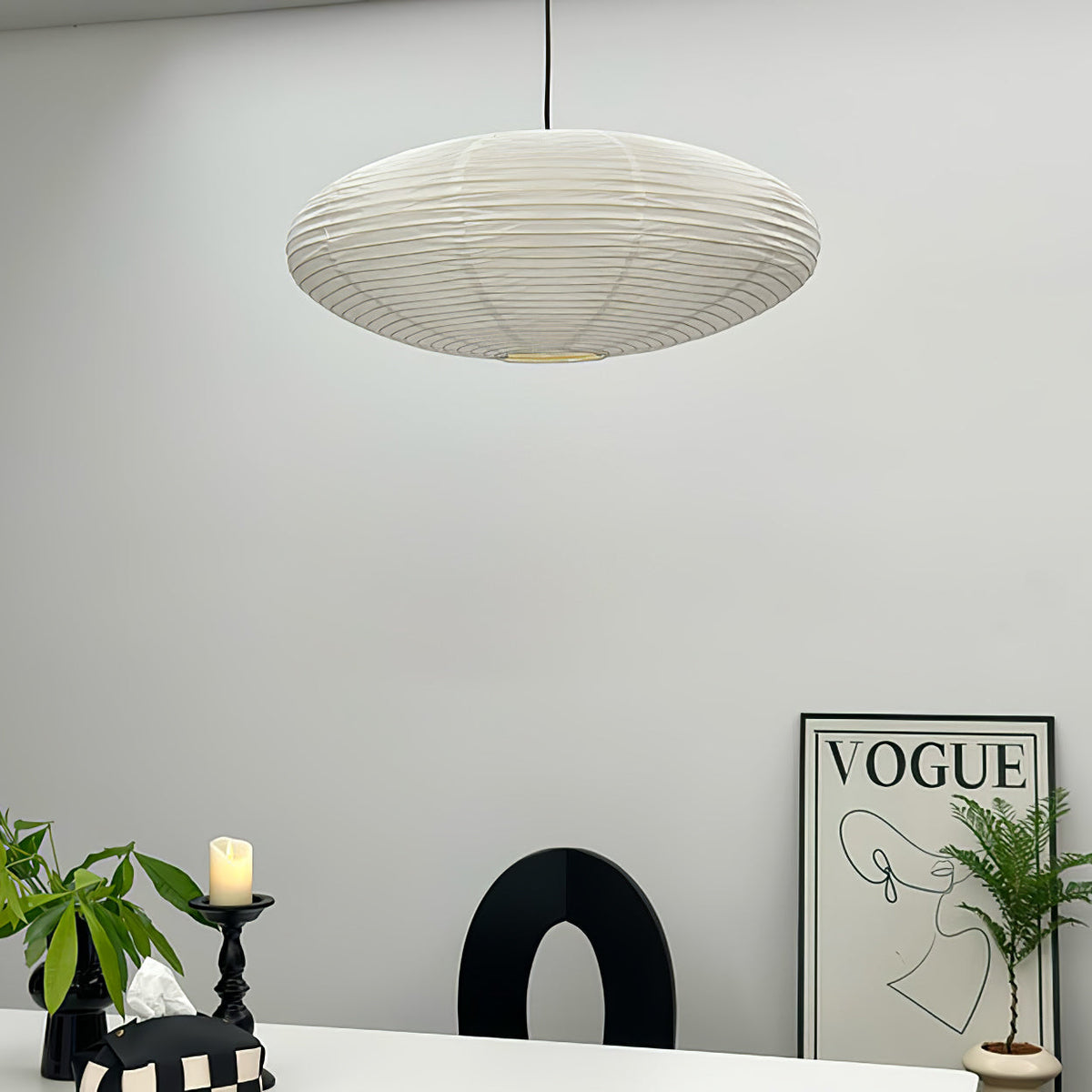 Rice Paper 15A Swag Lights