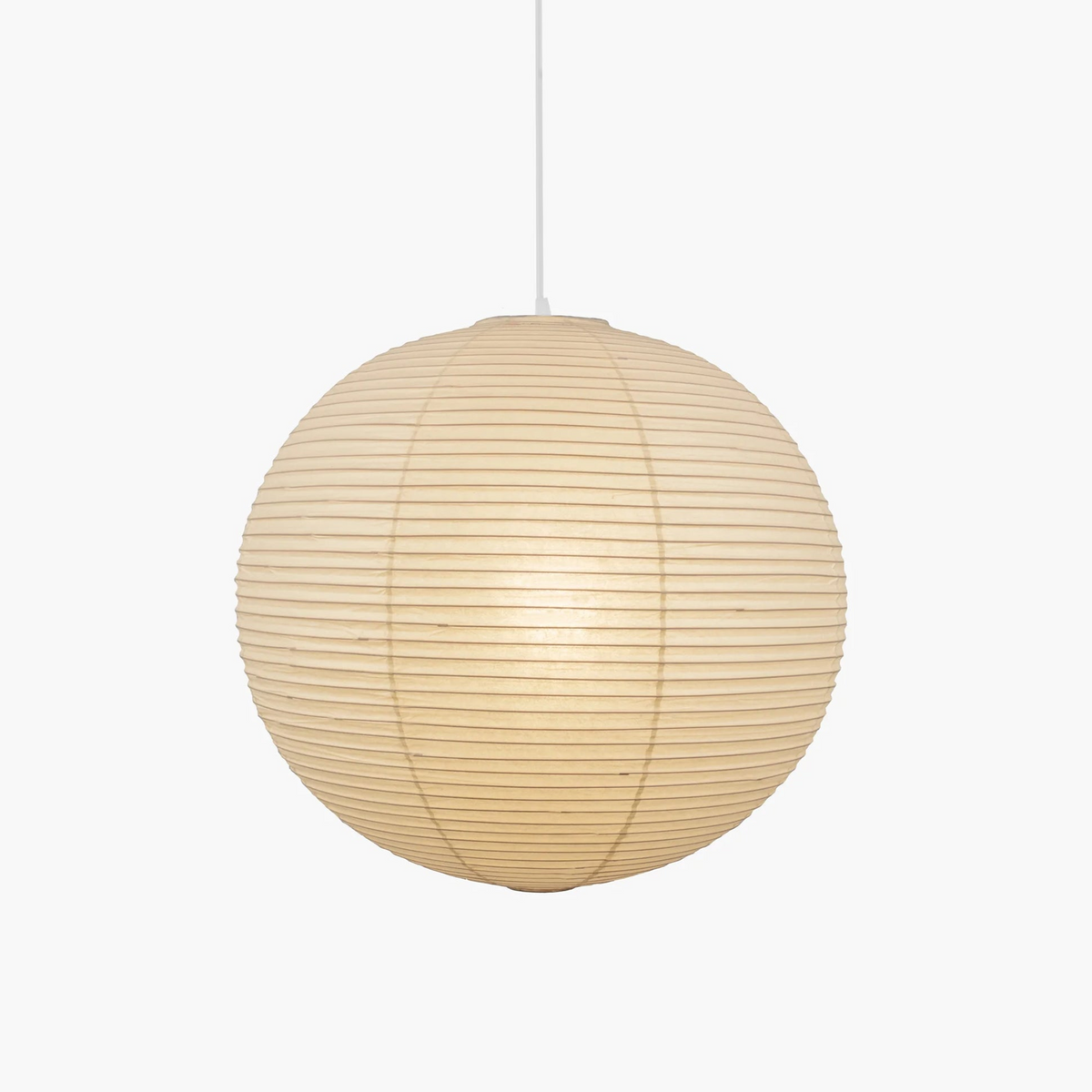 Handmade Mulberry Paper Pendant Light – Mid-Century Modern Washi Shade