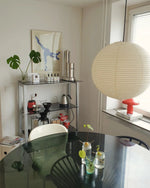 Handmade Mulberry Paper Pendant Light – Mid-Century Modern Washi Shade