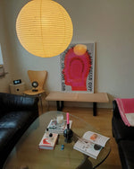Handmade Mulberry Paper Pendant Light – Mid-Century Modern Washi Shade