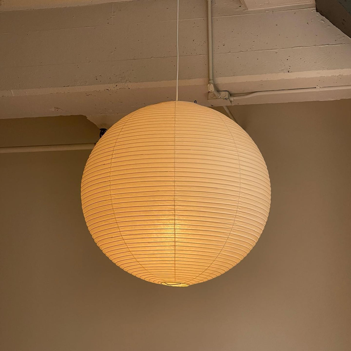 Handmade Mulberry Paper Pendant Light – Mid-Century Modern Washi Shade