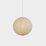 Handmade Mulberry Paper Pendant Light – Mid-Century Modern Washi Shade