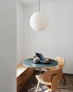 Handmade Mulberry Paper Pendant Light – Mid-Century Modern Washi Shade