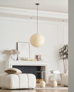 Handmade Mulberry Paper Pendant Light – Mid-Century Modern Washi Shade