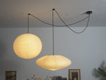 Washi Paper Whimsy Pendant Lamp – Two-Tone Cloud Pendant Light