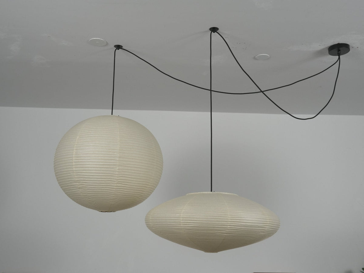 Washi Paper Whimsy Pendant Lamp – Two-Tone Cloud Pendant Light