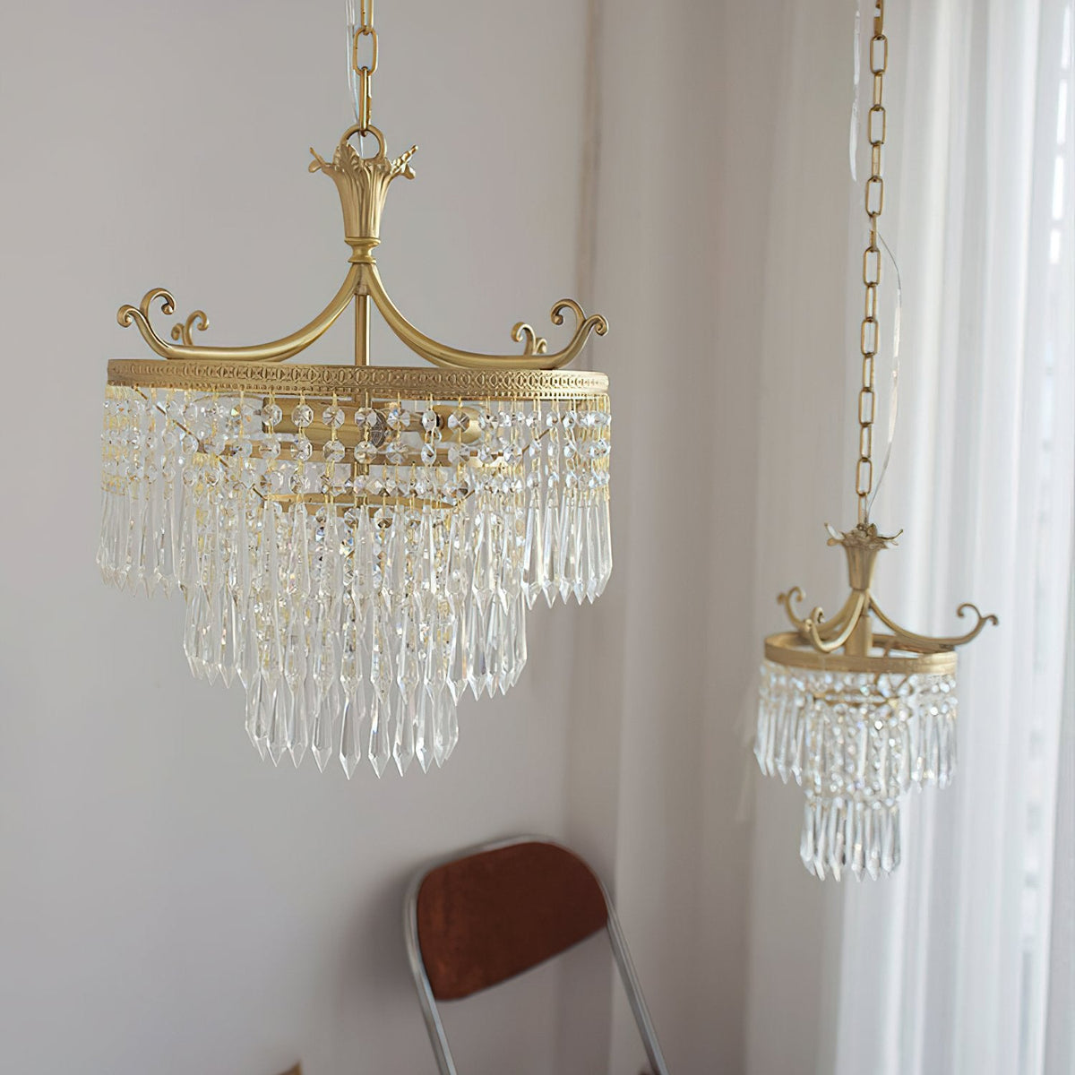 Water Drop Cascading Chandelier