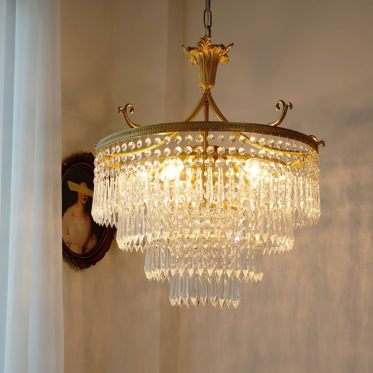 Water Drop Cascading Chandelier