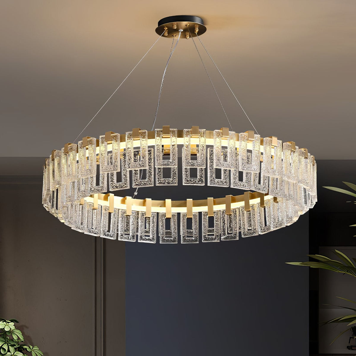 Watt Glass Chandelier