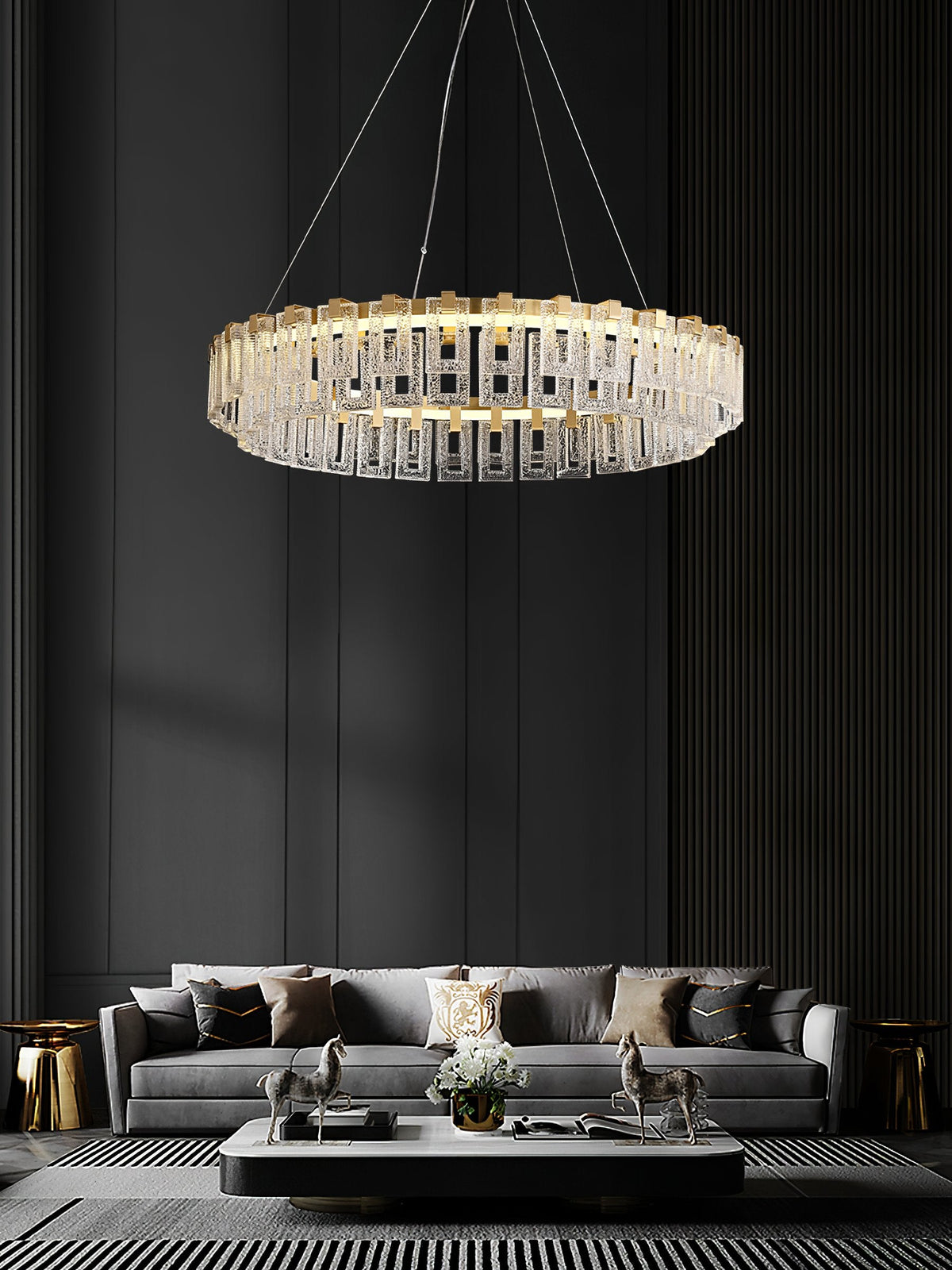 Watt Glass Chandelier