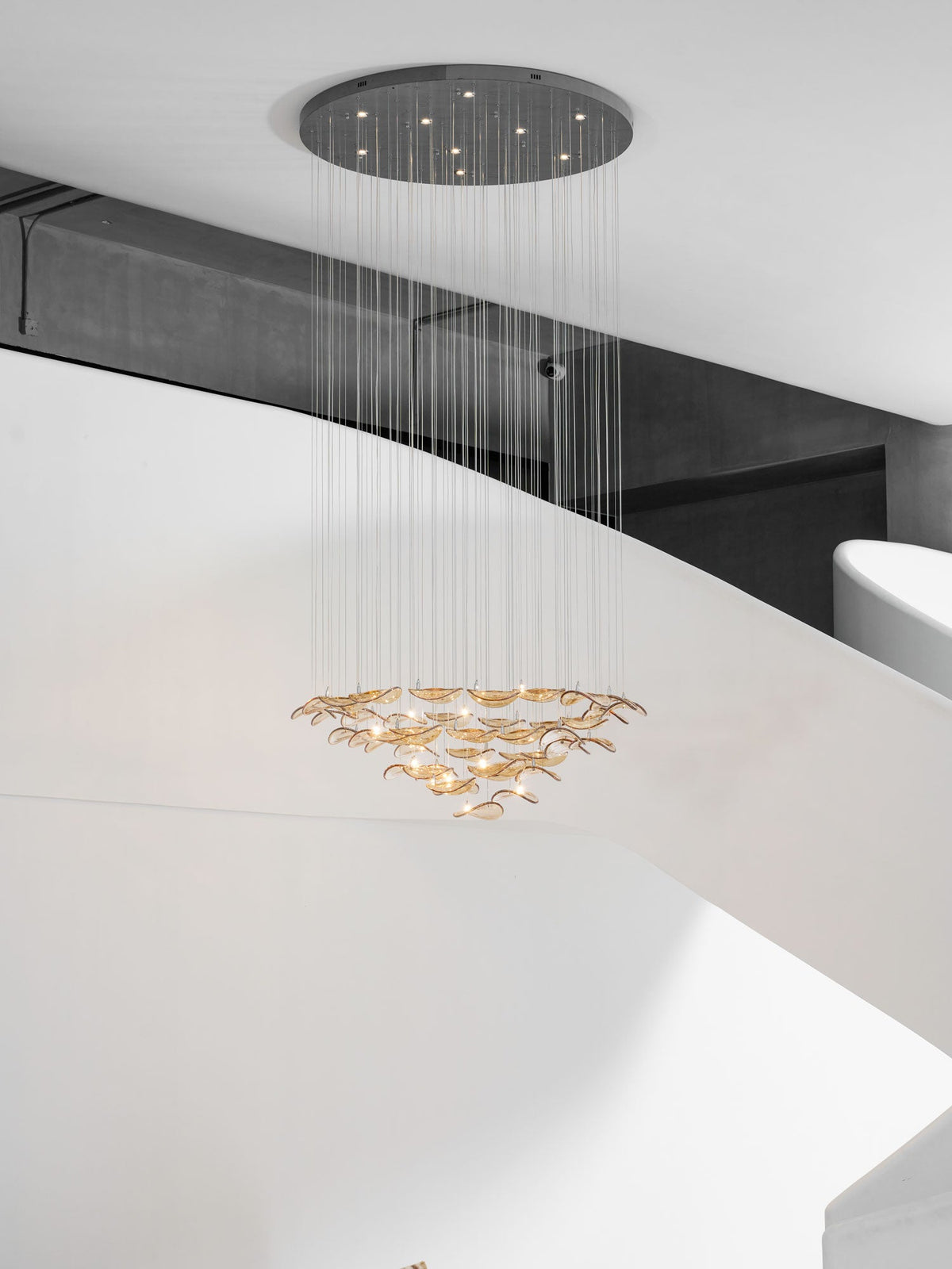 diy-floating-leaf-chandelier