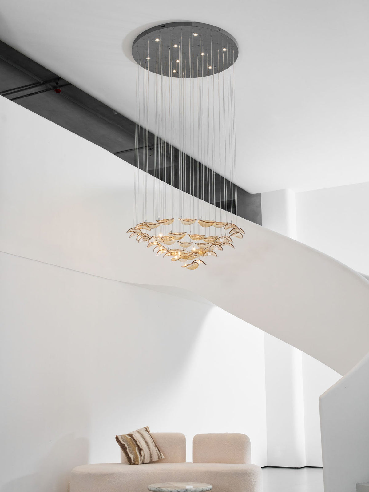 diy-floating-leaf-chandelier