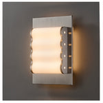 Wavelet Wall Sconce – Sculptural Fabric LED Wall Light in Stainless Steel