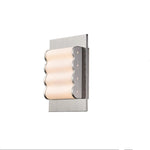 Wavelet Wall Sconce – Sculptural Fabric LED Wall Light in Stainless Steel