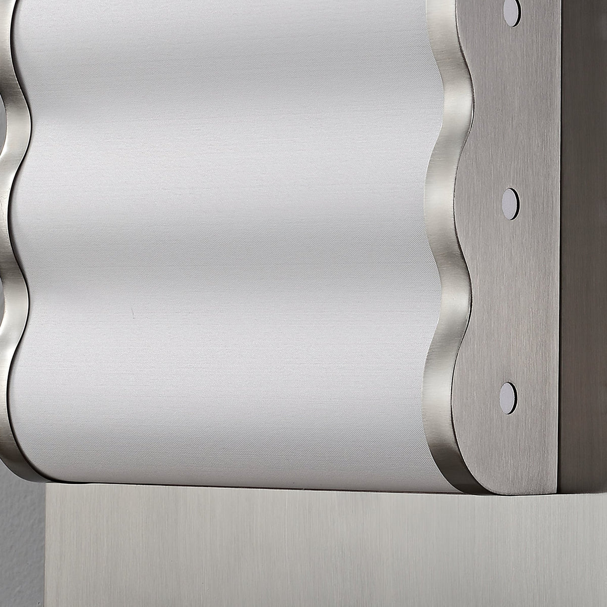 Wavelet Wall Sconce – Sculptural Fabric LED Wall Light in Stainless Steel