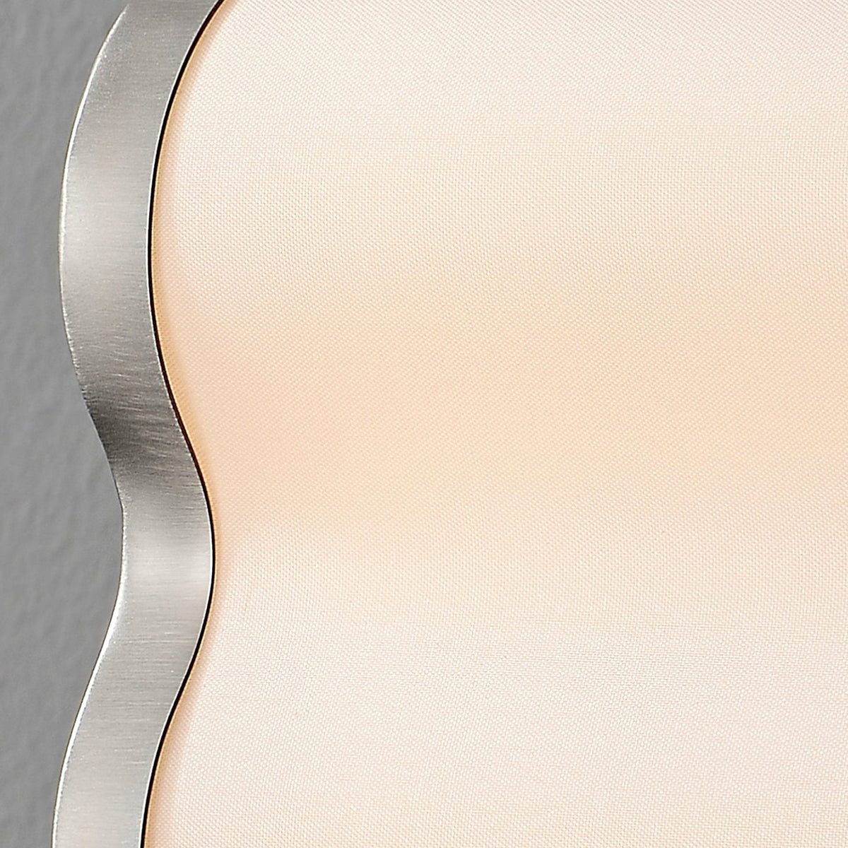 Wavelet Wall Sconce – Sculptural Fabric LED Wall Light in Stainless Steel