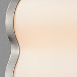 Wavelet Wall Sconce – Sculptural Fabric LED Wall Light in Stainless Steel