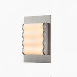 Wavelet Wall Sconce – Sculptural Fabric LED Wall Light in Stainless Steel