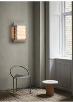 Wavelet Wall Sconce – Sculptural Fabric LED Wall Light in Stainless Steel