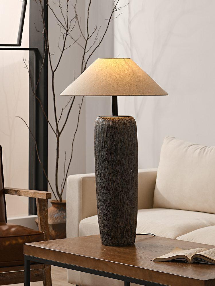 Weathered Wood Floor Lamp