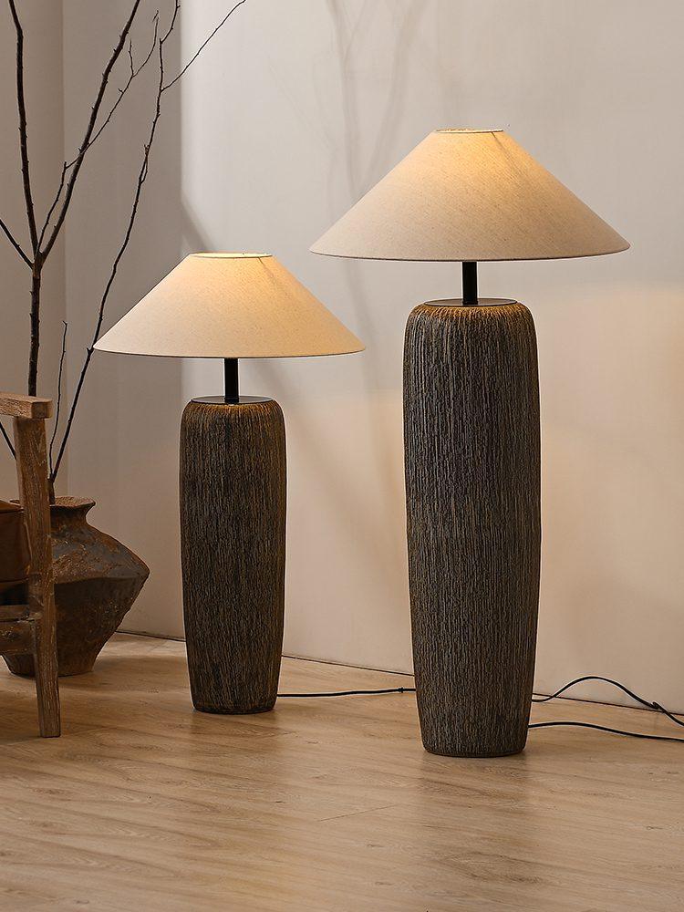 Weathered Wood Floor Lamp