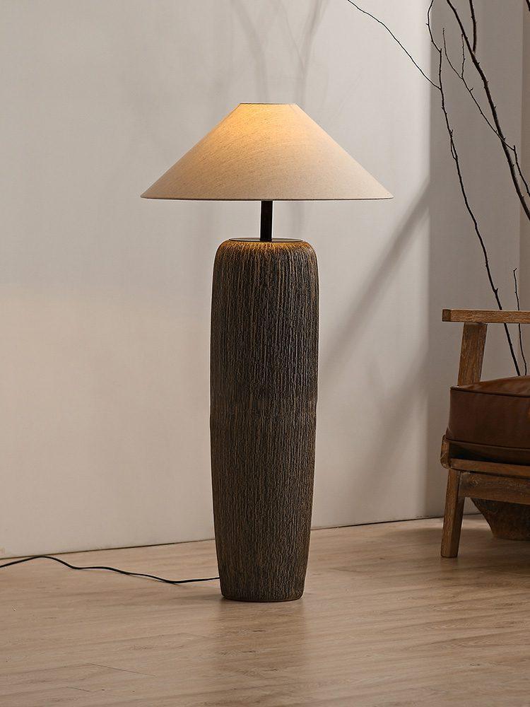 Weathered Wood Floor Lamp