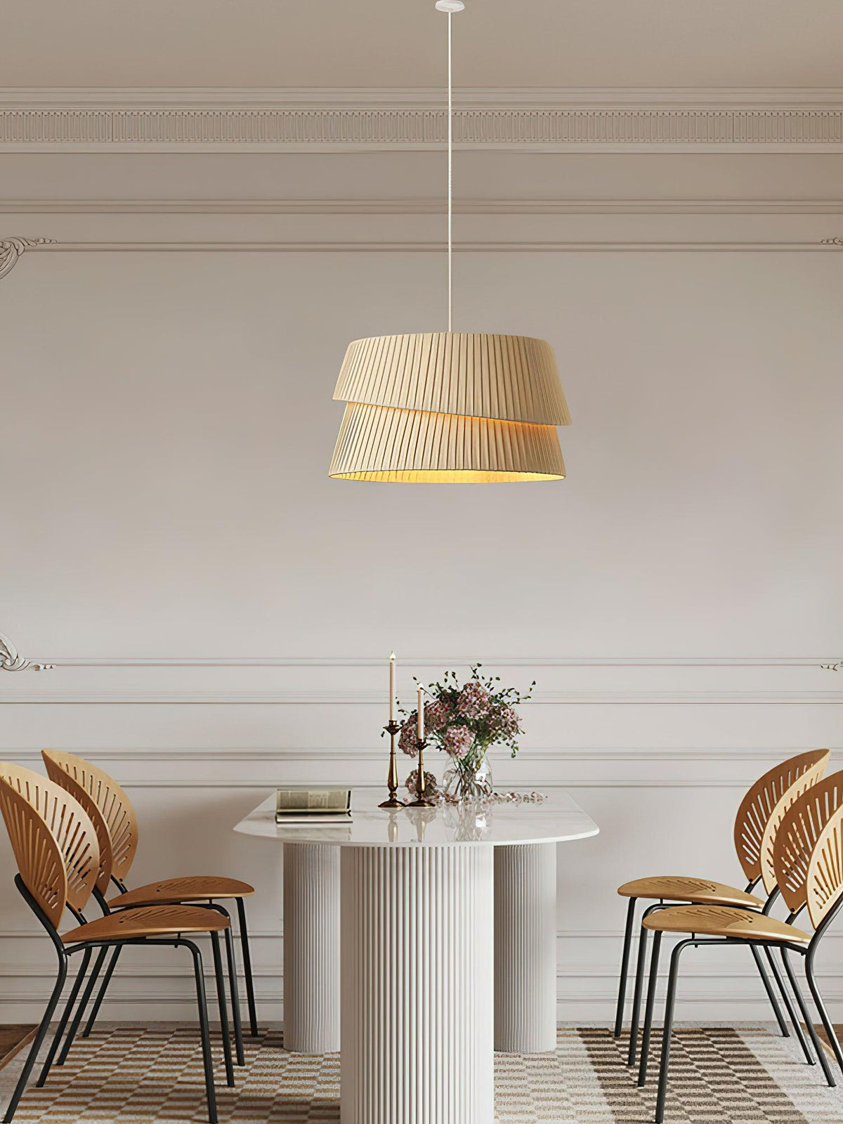 Nyla Fabric Pendant Light – Modern Minimalist Ceiling Lamp for Dining & Living Spaces