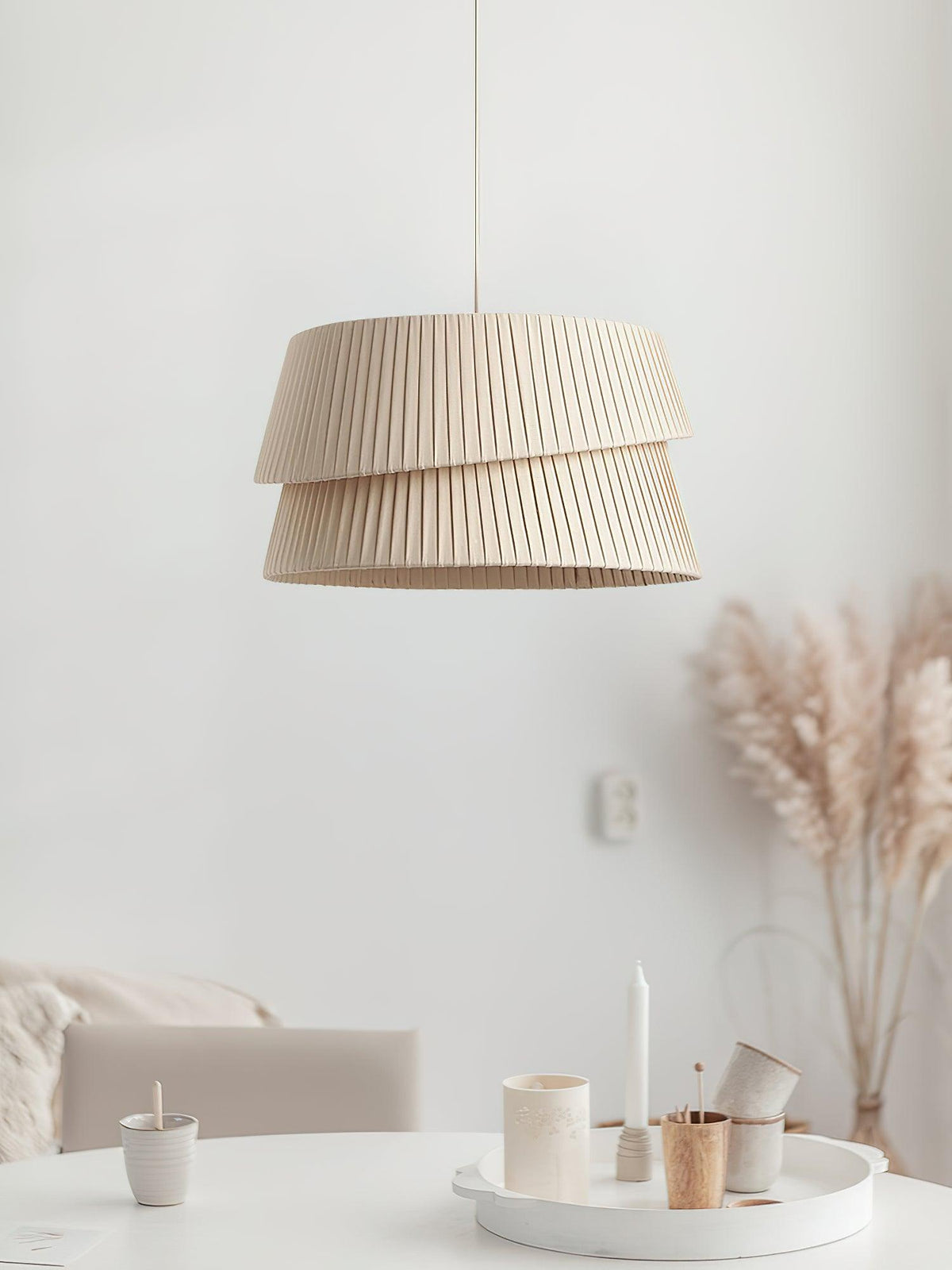 Nyla Fabric Pendant Light – Modern Minimalist Ceiling Lamp for Dining & Living Spaces