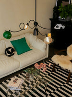 WhimsiLoop Sculptural Chandelier with Mixed Glass Shades