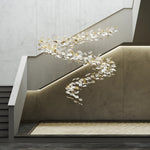 Whispering Kerchiefs Modern Glass Chandelier for Living and Dining Rooms