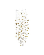 Whispering Kerchiefs Modern Glass Chandelier for Living and Dining Rooms