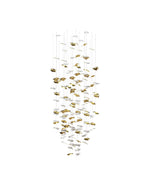 Whispering Kerchiefs Modern Glass Chandelier for Living and Dining Rooms