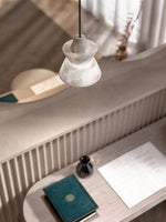 Strata Alabaster Pendant Light – Modern Sculptural Ceiling Lamp