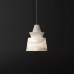 Strata Alabaster Pendant Light – Modern Sculptural Ceiling Lamp