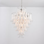 White Cloud Glass Petals Chandelier – Modern Venetian Style Lighting