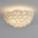 White Hydrangea Ceiling Lamp