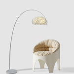 White Hydrangea Floor Lamp