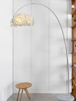 White Hydrangea Floor Lamp