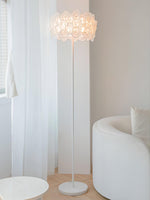 White Hydrangea Floor Lamp