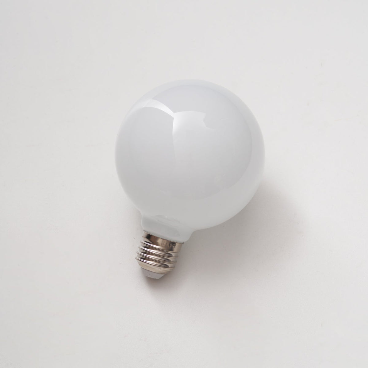 Lumière White Glass LED Bulb — E26/E27 Dimmable Replacement for Designer Fixtures