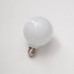 Lumière White Glass LED Bulb — E26/E27 Dimmable Replacement for Designer Fixtures