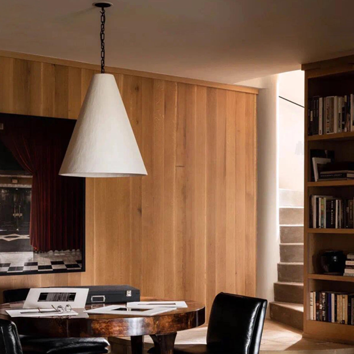 white-plaster-pendant-lamp