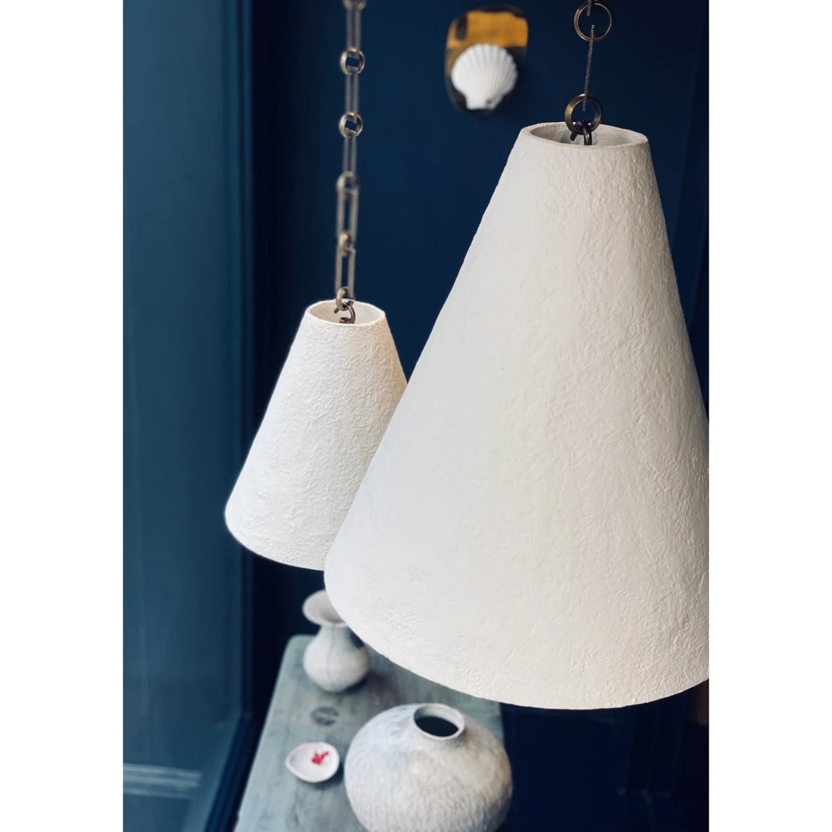 white-plaster-pendant-lamp