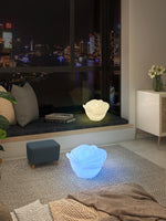 White Rose LED Table Lamp – Sculptural Petal Design for Modern Interiors