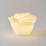 White Rose LED Table Lamp – Sculptural Petal Design for Modern Interiors