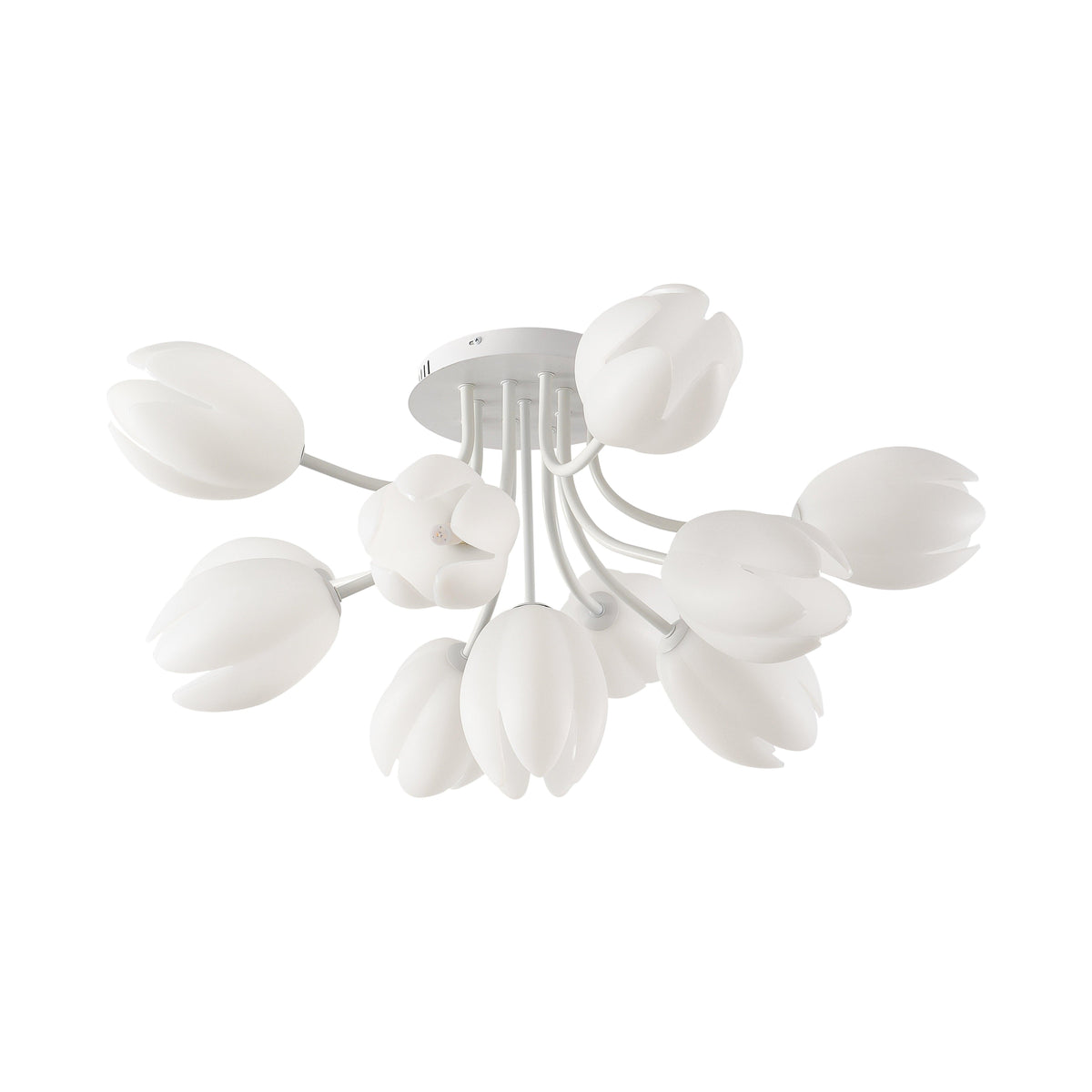 white-tulip-ceiling-light