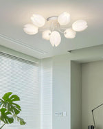 white-tulip-ceiling-light
