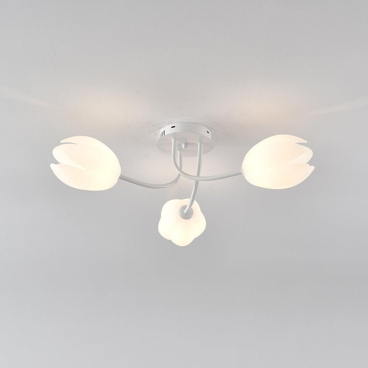 white-tulip-ceiling-light