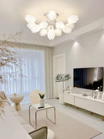 white-tulip-ceiling-light